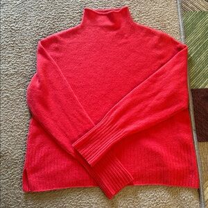 Madewell Inland Orange Alpaca Blend Turtleneck Sweater 2X